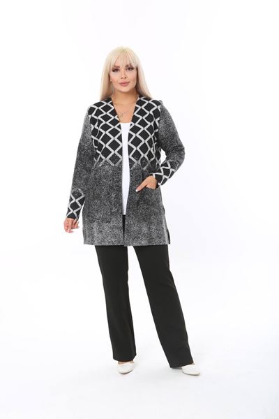 Picture of CURVY GIRL WATERFALL CARDIGAN